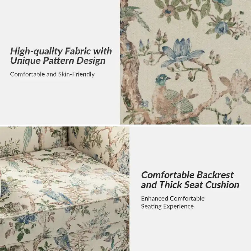 Farmhouse Nailhead Accent Armchair with Rolled Arms - Set of 2
