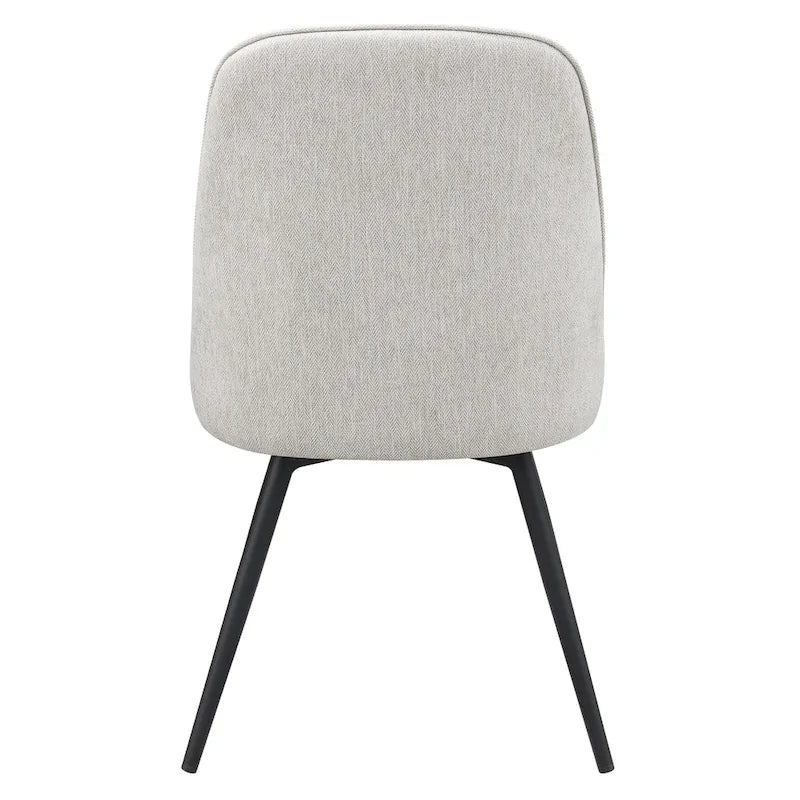 360-Degree Swivel Dining Chair with Cushioned Seat and Powder-Coated Metal Legs