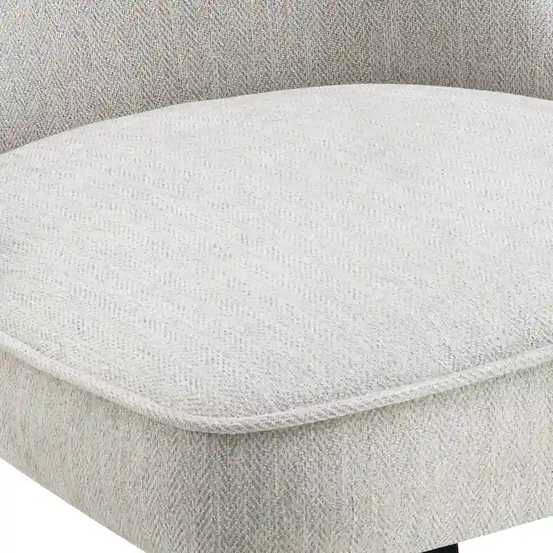 360-Degree Swivel Dining Chair with Cushioned Seat and Powder-Coated Metal Legs