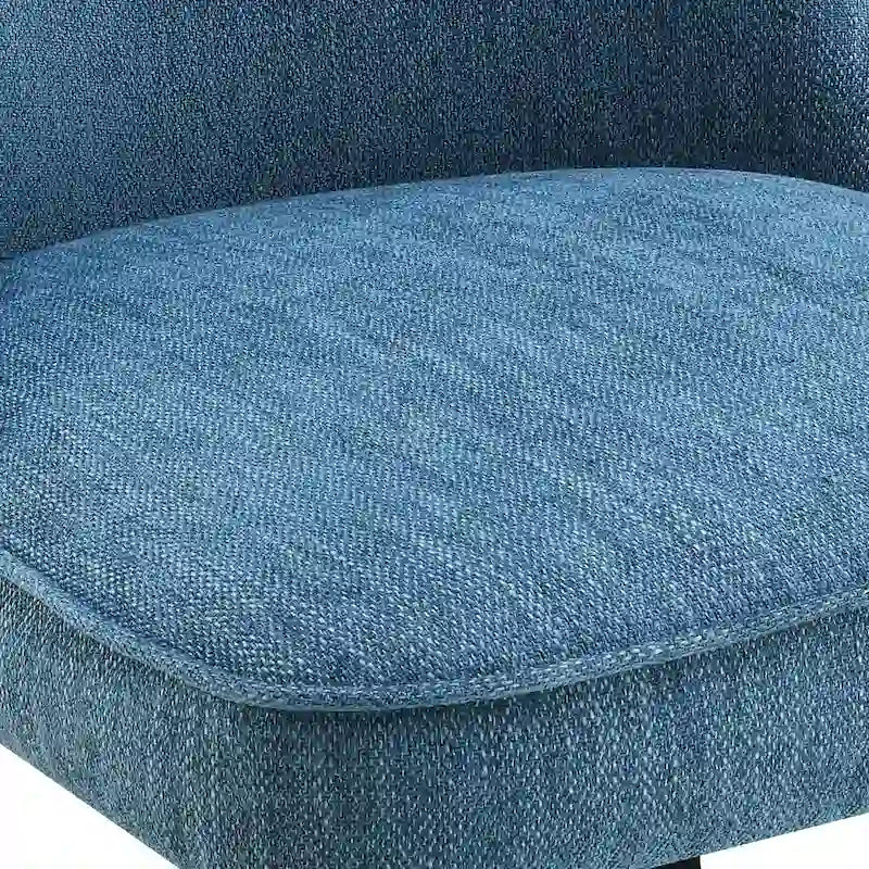 360-Degree Swivel Dining Chair with Cushioned Seat and Powder-Coated Metal Legs