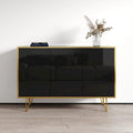 55-Inch Modern High-Gloss Sideboard Buffet Credenza for Living Room Storage