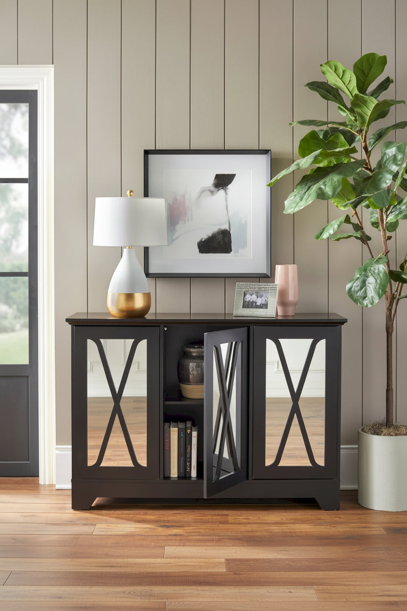 Warm wall covering and refined interior details