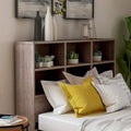 Transitional 6-Shelf Bookcase Headboard in MDF - Twin or Full Size