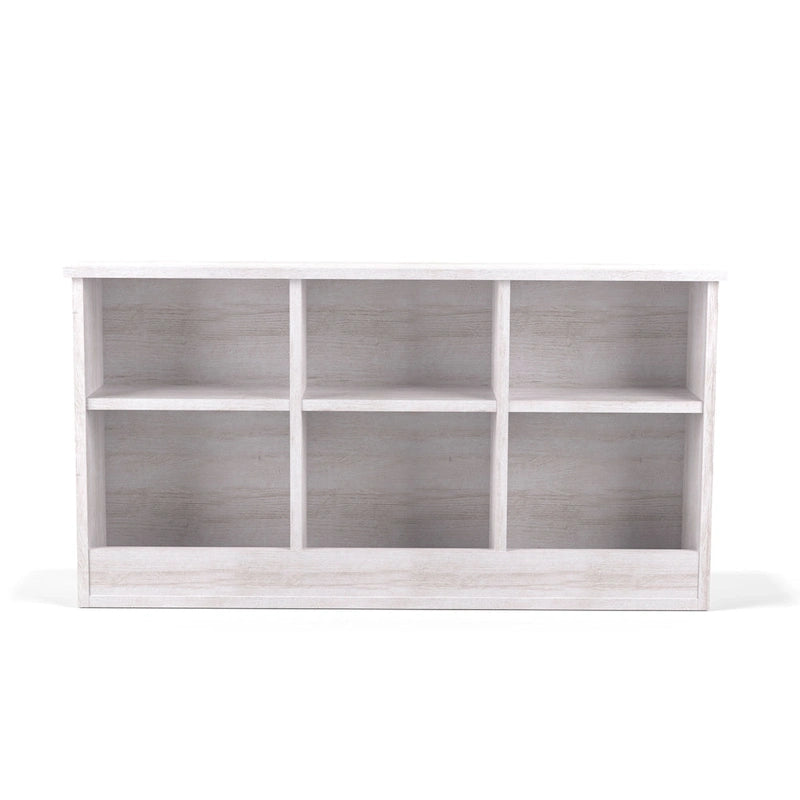 Transitional 6-Shelf Bookcase Headboard in MDF - Twin or Full Size