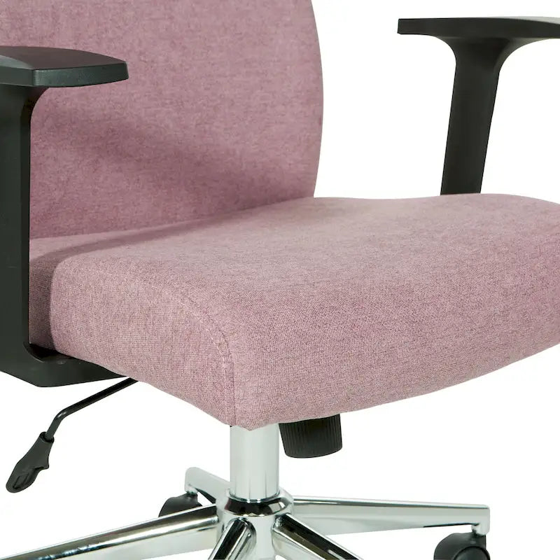 High-Back Office Chair with Lumbar Support, Locking Tilt, and Chrome Base