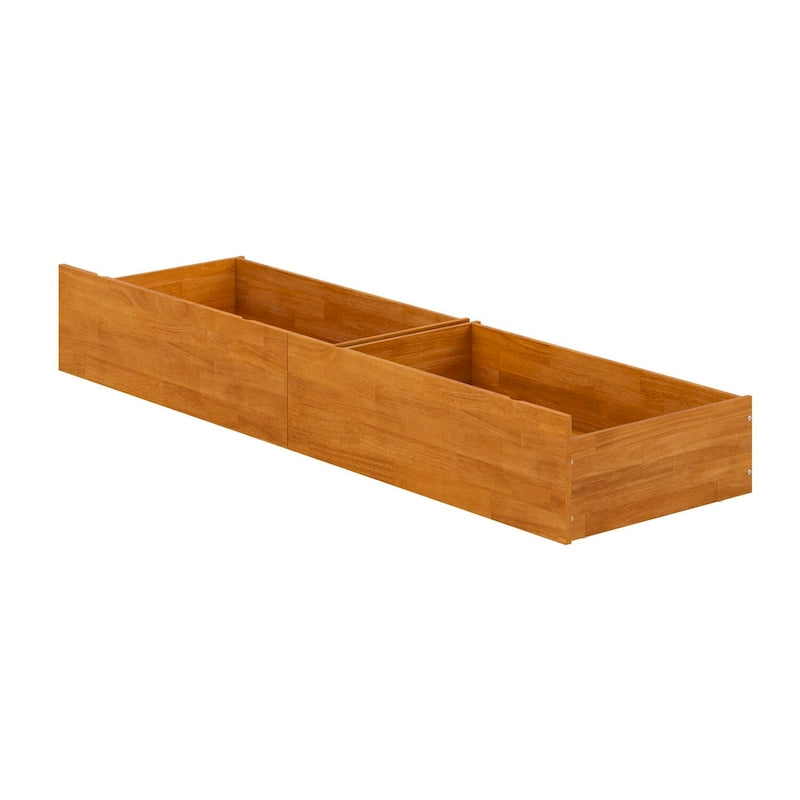 Under-Bed Storage Drawers with Non-Marking Rollers for Queen, King, and Twin XL - Set of 2
