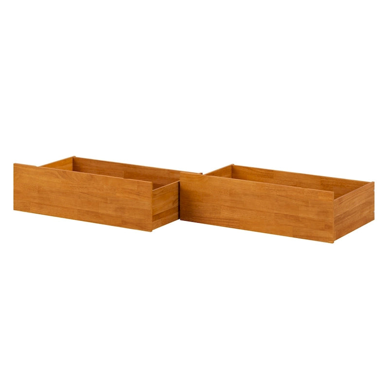 Under-Bed Storage Drawers with Non-Marking Rollers for Queen, King, and Twin XL - Set of 2