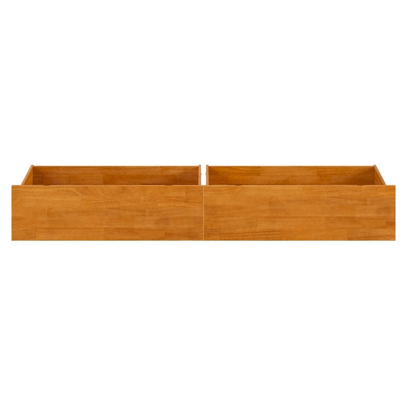 Under-Bed Storage Drawers with Non-Marking Rollers for Queen, King, and Twin XL - Set of 2