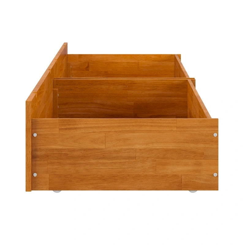 Under-Bed Storage Drawers with Non-Marking Rollers for Queen, King, and Twin XL - Set of 2