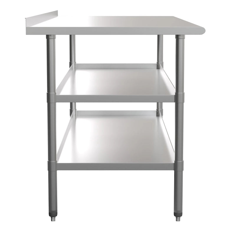 Keukenwerktafel van roestvrij staal