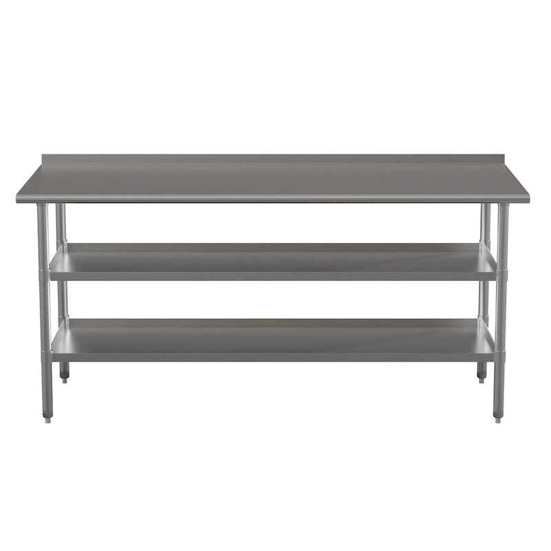 Keukenwerktafel van roestvrij staal