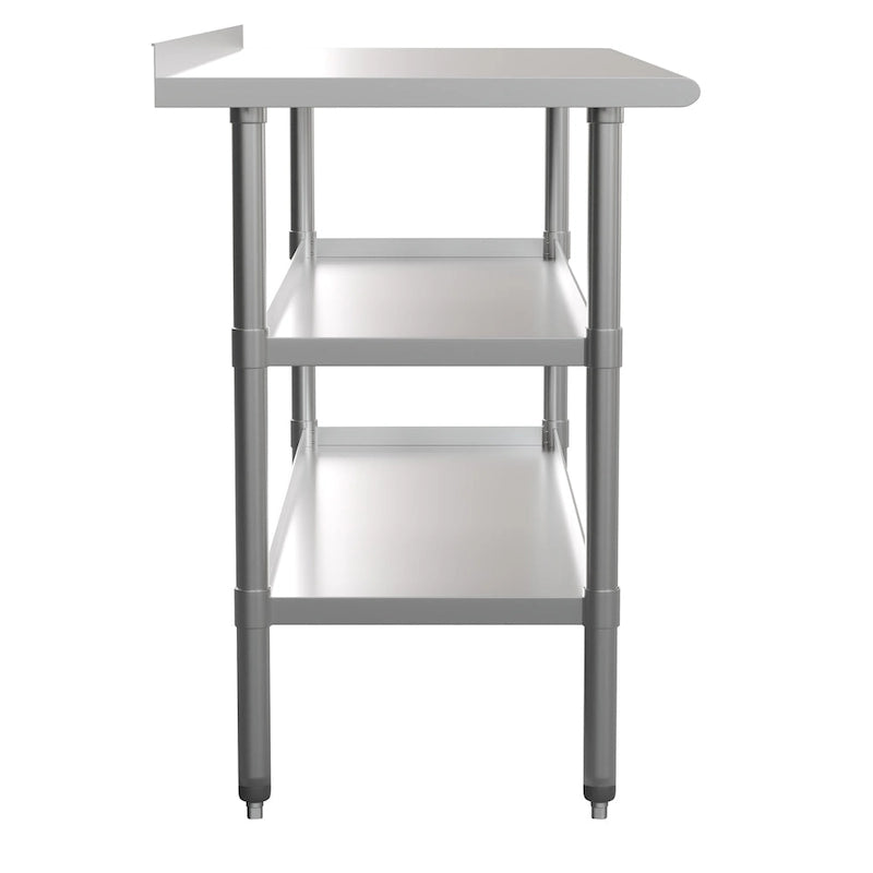 Keukenwerktafel van roestvrij staal