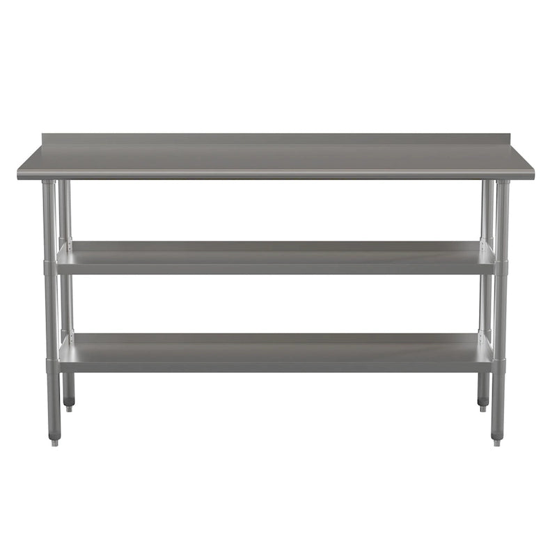 Keukenwerktafel van roestvrij staal
