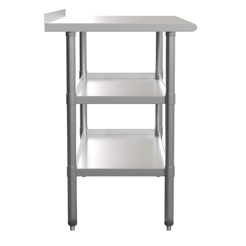 Keukenwerktafel van roestvrij staal