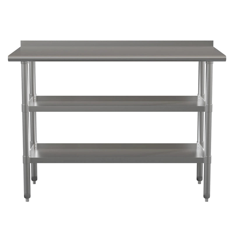 Keukenwerktafel van roestvrij staal
