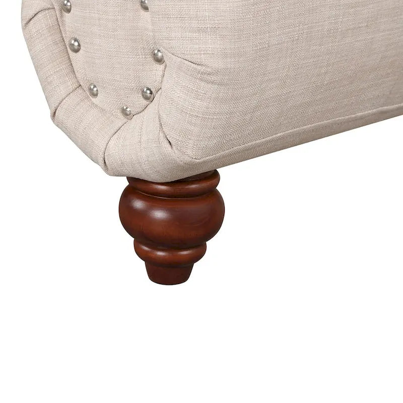 Modern Armless Velvet Chaise Lounge Indoor Chair with 1 Bolster Pillow