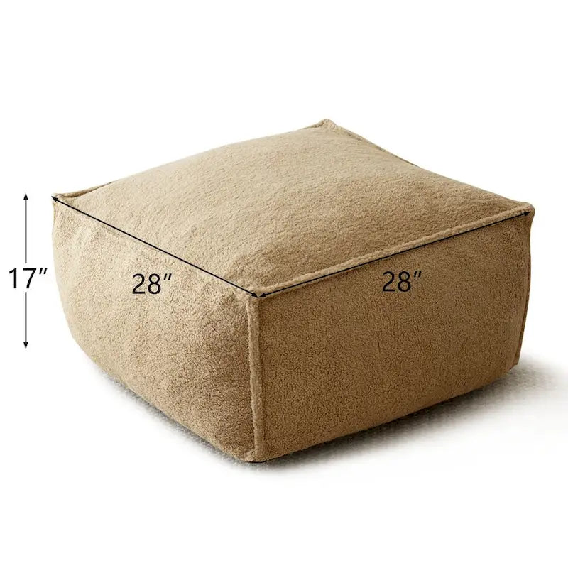 28x 28 Bean Bag Chair Couch Ottoman Pouf for Living Room