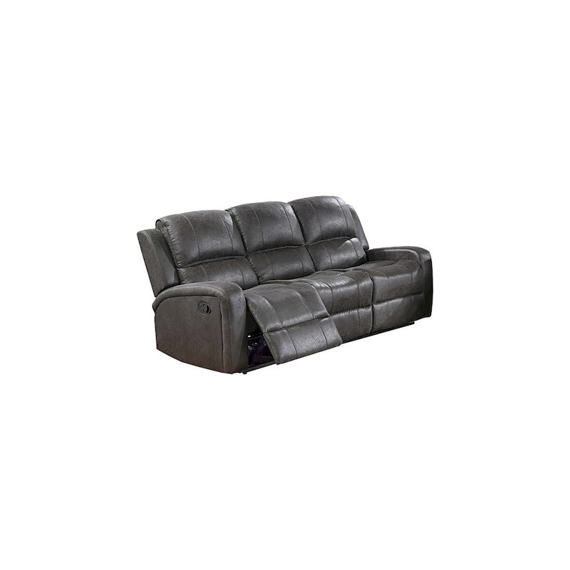Recliner Sofa with Tufted Back and Side Handle