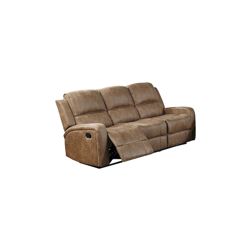Recliner Sofa with Tufted Back and Side Handle