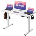 48x24 Inch Electric Height-Adjustable Sit-Stand Desk with Cable Management - 200 lb Capacity
