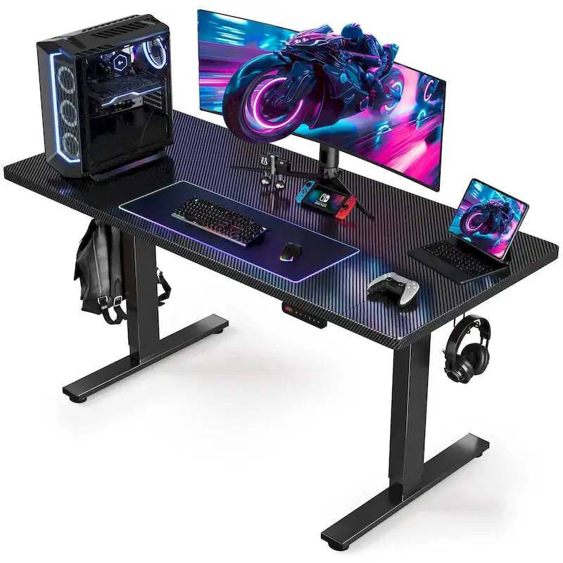 48x24 Inch Electric Height-Adjustable Sit-Stand Desk with Cable Management - 200 lb Capacity