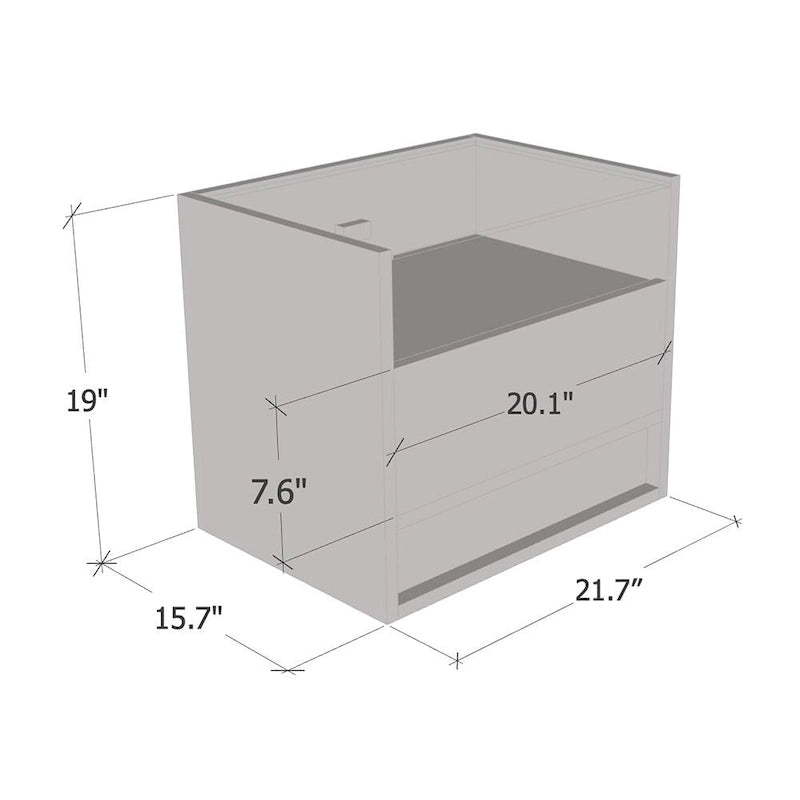 Modern High-Gloss Nightstand with 16-Color LED Lighting and Remote Control